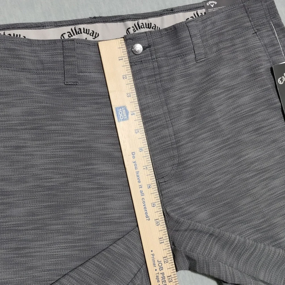 Callaway Men's‎ 34 Opti-Dri Moisture Wicking Stretch Short Caviar Gray NWT